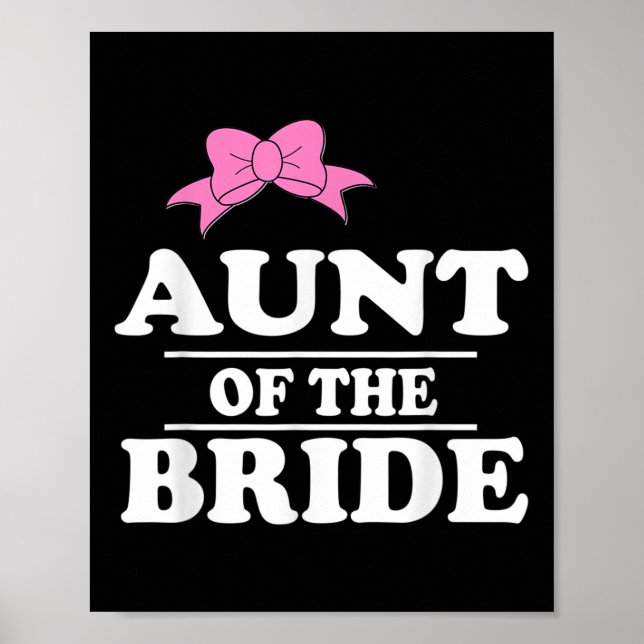 Aunt Of The Bride Wedding  Poster (Front)