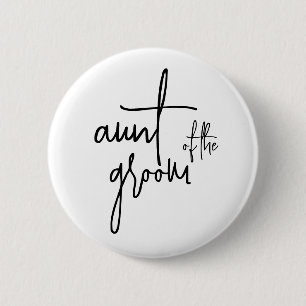 Aunt of the groom  button