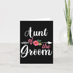 Aunt Of The Groom Shirts For Women  Card