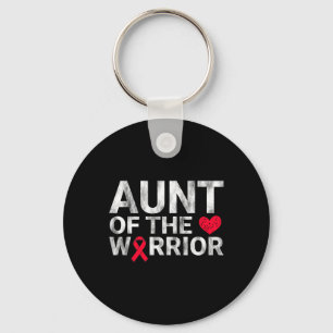 Aunt Of The Heart Warrior Heart Disease Awareness Key Ring