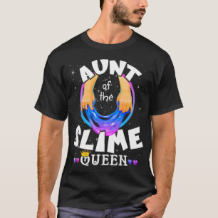 Aunt of The Slime Queen Crown Birthday Matching Au T-Shirt