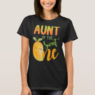 Aunt Of The Sweet One 1st Birthday Mango Family T-Shirt