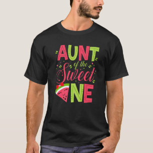 Aunt Of The Sweet One Watermelon Mummy Mama 1st B T-Shirt