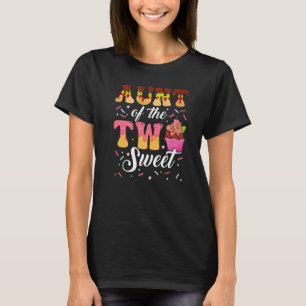 Aunt Of The Two Sweet Ice Cream 2nd Birthday Girl T-Shirt