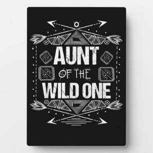 Aunt Of The Wild One Birthday Gift Plaque