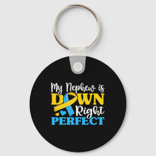 Aunt Of Trisomy Nephew Down Syndrome Awareness  Key Ring