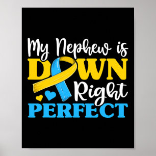 Aunt Of Trisomy Nephew Down Syndrome Awareness Poster