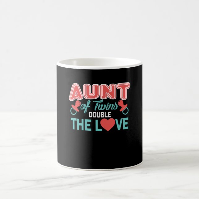 Aunt Of Twins Double The Love, Mug Nice Design (Center)