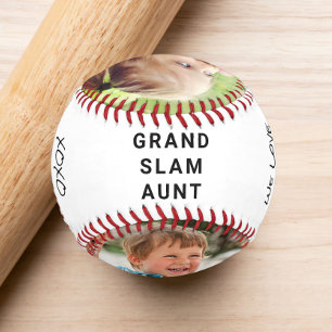 Aunt Personalised Photo Baseball