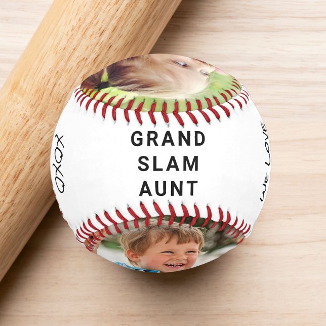 Aunt Personalised Photo Baseball (Creator Uploaded)