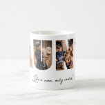 Aunt Photo Collage Mug Gift<br><div class="desc">This is a photo collage mug that spells out the word AUNT along with a custom message. This is the perfect gift for an aunt for aunt's day,  her birthday or Christmas.</div>