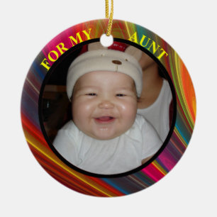 Aunt Photo Gift Tag & Ornament