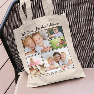 Aunt Photos Personalised Tote Bag