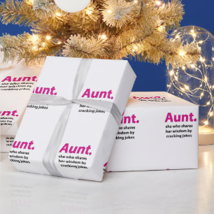 Aunt Quote Aunt Wrapping Paper