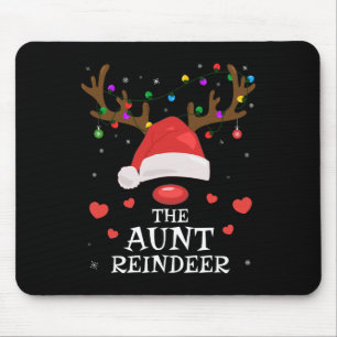 Aunt Reindeer Family Matching Christmas Auntie Aun Mouse Pad