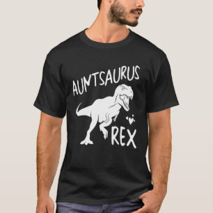 Aunt Saurus Dinosaur Cute Mother Grandma Family Ma T-Shirt