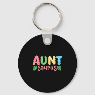 Aunt Saurus Kids Dinosaur Birthday Party Family Ma Key Ring