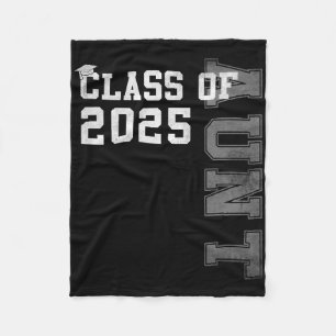 Aunt Senior 2025 Proud Auntie Of A Cl Of 2025 Grad Fleece Blanket