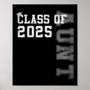 Aunt Senior 2025 Proud Auntie Of A Cl Of 2025 Grad Poster