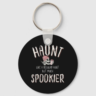 Aunt Shirt Halloween Skeleton Costume Key Ring