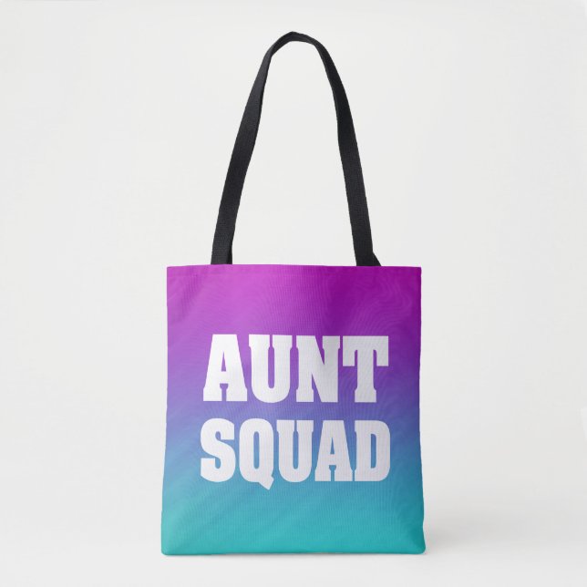 Aunt squad women's tote bag (Front)