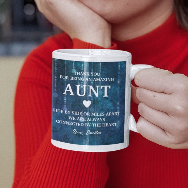 Aunt Thank You Heartfelt Message Personalised Coffee Mug (Aunt Thank You Heartfelt Message Personalized Coffee Mug
)