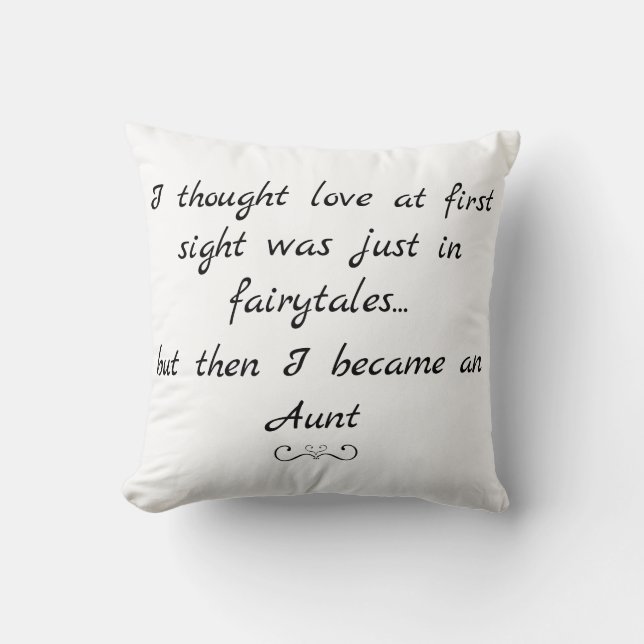 Aunt Throw Pillow 16" x 16" (Front)