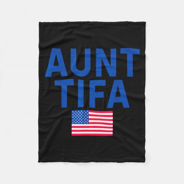 Aunt Tifa  Fleece Blanket (Front)