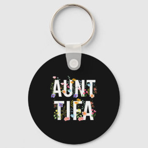 Aunt Tifa - Retro Wildflowers Floral Feminist Mom  Key Ring