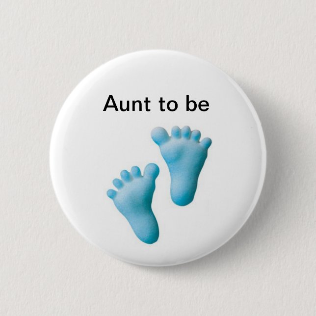 Aunt to be 6 cm round badge (Front)