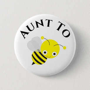 Aunt To Be New Aunt Baby Pregnancy Annoucement 6 Cm Round Badge