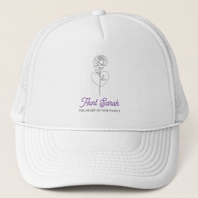 Aunt Trucker Hat – The Heart of Our Family (Front)