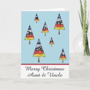 Aunt & Uncle christmas greeting card