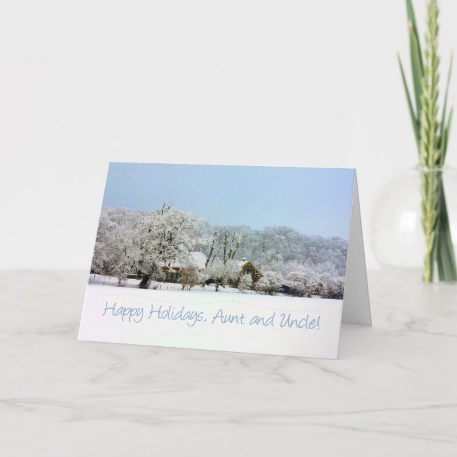 aunt & uncle Merry Christmas card (Front)