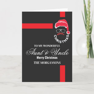 Aunt / Uncle Merry Christmas  Holiday Card