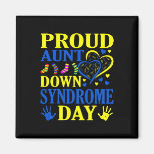 Aunt World Down Syndrome Day Awareness Month Graph Magnet