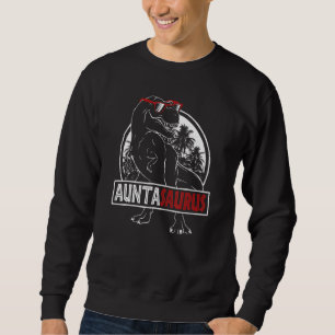 Auntasaurus Dinosaur Rex Aunt Aunta Saurus Sunset Sweatshirt