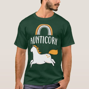 Aunticorn Aunt Cute Unicorn Family Women T-Shirt