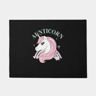 Aunticorn Aunt Unicorn Auntie Niece Nephew Sister Doormat