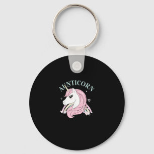 Aunticorn Aunt Unicorn Auntie Niece Nephew Sister Key Ring