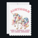 Aunticorn Cool Auntie<br><div class="desc">Aunticorn Cool Auntie thank you or birthday card</div>