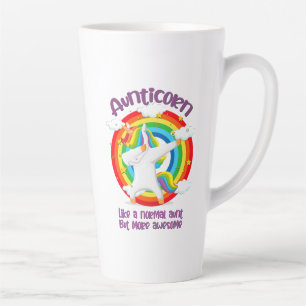 Aunticorn Like A Normal Aunt But More Awesome Latte Mug