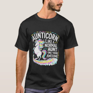 Aunticorn Like Normal Aunt But More Awesome Dabbin T-Shirt