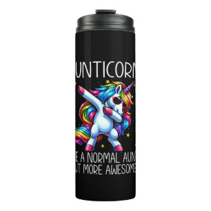 Aunticorn Like Normal Aunt But More Awesome Dabbin Thermal Tumbler