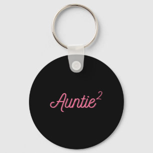 Auntie 2 Squared Aunt Of Two Twins Mothers Day Aun Key Ring