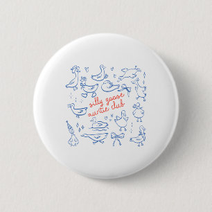 Auntie Aunt Silly Goose Mother’s Day Silly Goose A 6 Cm Round Badge