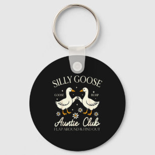 Auntie aunt silly goose mother's day silly goose key ring