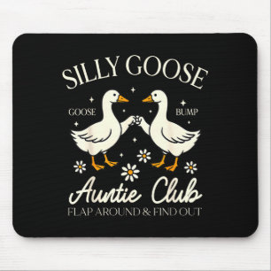 Auntie aunt silly goose mother's day silly goose mouse pad