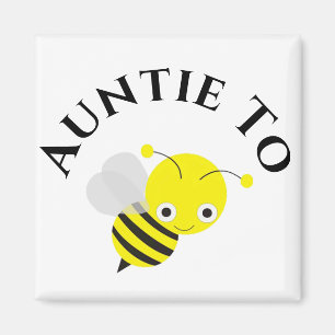 Auntie Aunt To Be Bee New Aunt Baby Shower Magnet
