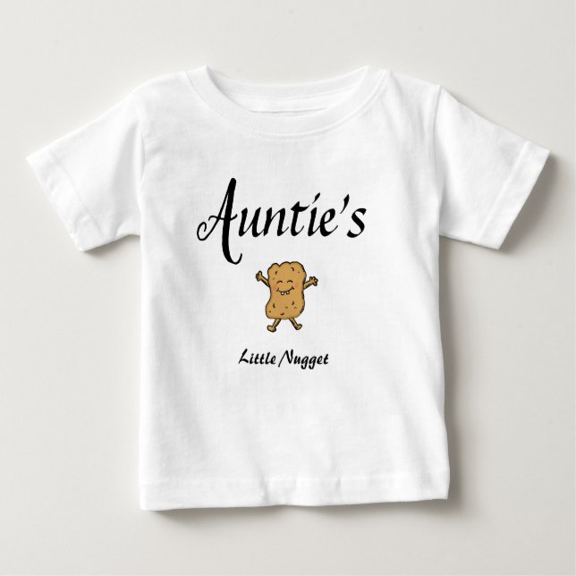 Auntie Baby Clothes Nugget Niece Nephew T-Shirt (Front)